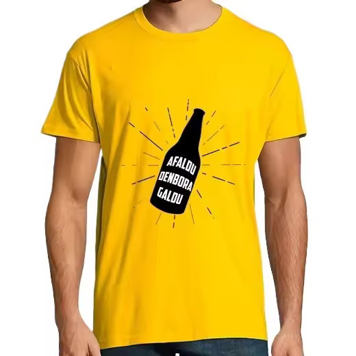 Afaldu Denbora Galdu Camisetas CERVEZA,Pack Regalo Camiseta Personalizada - 1
