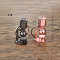 Llavero de Metal 3D creativo con forma de cafetera, Mini llavero con mango de café, llavero creativo con forma de jarra Moka, colgante pequeño - details 17