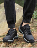 Zapatos de senderismo de marca para hombre, zapatillas de montaña para sendero al aire libre, malla antideslizante, transpirable, escalada en roca, zapatos deportivos atléticos - details 4