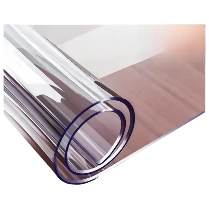 Mantel de PVC Transparente Resistente al Calor y Impermeable Cubierta de Mesa Suave de Vidrio - 1