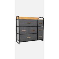 Cajonera de Tela Extraíble de 8 Cajones Comodidad para Sala de Estar, Dormitorio, Habitación Infantil Gris Oscuro - details 11