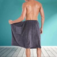 Toalla De baño con bolsillo para hombre, Toalla mágica De microfibra suave para natación, Sauna, 70x140cm - details 3