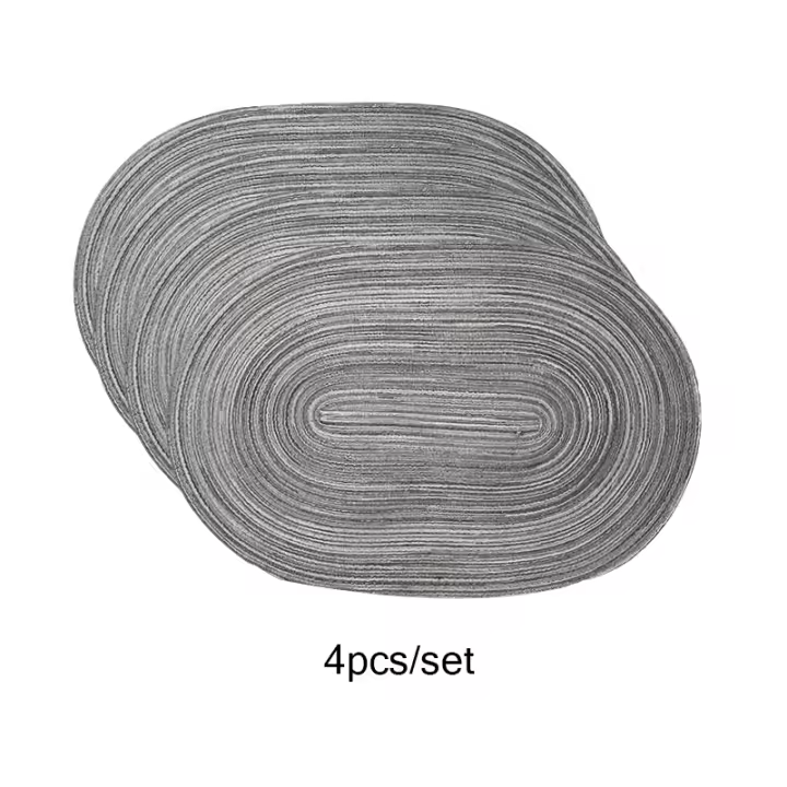 Juego de Manteles de Mesa Resistentes al Calor 4 Manteles de Comedor de Colores Mixtos Antideslizantes y Lavables para Cocina y Comedor - 1