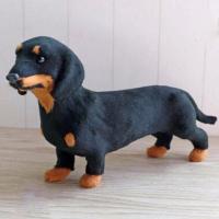 Juguete de peluche 3D realista hecho a mano para mascotas, modelo de perro, animales, perro salchicha, juguete de simulación - details 1