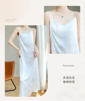 Elegante Falda de Seda con Cinturón de Satén de Ácido Acético Francés Vestido de Moda de Verano para Mujeres con Cuello en V y Talla hasta la Rodilla - details 13