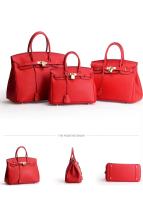 Bolso de mano de cuero genuino con patrón de lichi para mujer, Bolso grande de un hombro, capa superior, nuevo - detalles 15