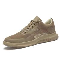 Nueva moda estilo baloncesto cuero sintético malla empalme correr polluelo ante genuino zapatos deportivos para hombres 2025 - details 0