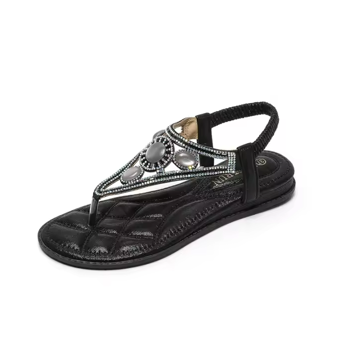 Sandalias Planas de Vidrio Transpirable para Mujer 2025 Colección Bohemia, Cómodas para Playa, Fiesta, Diario, Elegante - 1