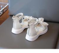 Gladiator Girls, zapatos de playa para niños, sandalias romanas con lazo y cremallera trasera, moda suave, novedad de verano 2025 - details 6
