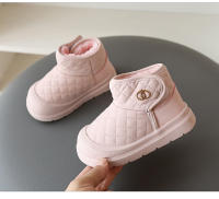 Botas de nieve para niños otoño e invierno botas de algodón botas impermeables antideslizantes zapatos de algodón de terciopelo Velcro masculino y femenino bebé botas de cuero - details 10