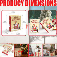 Cajas de Dulces en Forma de Libro Navideño 5Pcs Empaquetado de Regalos de Navidad para Fiestas de Cumpleaños Suministros de Decoración de Navidad - details 0