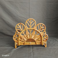 Cama de madera para bebé con accesorios de fotografía para niños pequeños caja de lona vintage para recién nacidos dangerosa normal recomendada para 0-2 años hecha en China - details 3