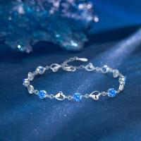 Pulsera de Ley 925 con Circonita Brillante para Mujer, Pulseras Deslizantes de Cadena Ajustable, Joyería Nupcial para Bboda, Día de la Madre, Regalo - details 3