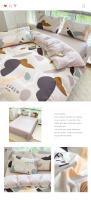 Juego de Ropa de Cama de Algodón Puro de Alta Calidad para el Hogar con Funda de Edredón de Manga Reina 100% Algodón Amigable con la Piel con Sábanas y Fundas de Confort - details 36