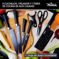 Batería de Cocina de Aluminio con Antiadherente |   8 Piezas Callao + 5 Cuchillos Inoxidables con Pelador de Verduras y Tijeras, Ollas/Sartenes para Todas las Cocinas, Incluso Inducción - details 5