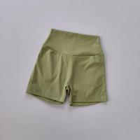 Pantalones cortos de Fitness sin costuras para mujer, cintura alta, color melocotón, con bolsillos, ajustados, deportivos, para correr, entrenamiento, baile, levantamiento de cadera - details 5