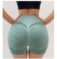 Pantalones cortos deportivos de Yoga para mujer, pantalones cortos ajustados elásticos de cintura alta, sin costuras, secado rápido, fitness - details 12