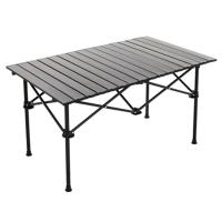 Mesa plegable de exterior con bolsillo de malla, mesa metálica portátil para viajar, adecuada para camping, pesca, etc. - details 10