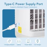 Pequeño ventilador eléctrico con agua y hielo, ventilador de aire acondicionado para oficina, refrigeración, ventilador de aire acondicionado portátil, mini ventilador de escritorio - details 6