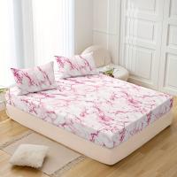 Juego De Sábanas Ajustables De 3 Piezas, Juego De Cama Con Estampado De Mármol Transpirable, Suave Y Cómodo - details 7