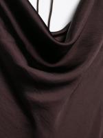 2025 verano nueva ropa de mujer textura de satén de seda vestido de tirantes largo vestido de fiesta con cuello en V para mujer - details 11