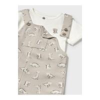 Moda infantil niño MAYORAL 1.650 062 CONJUNTO PETO PUNTO HUESO 35491 25V - details 0