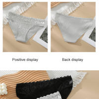 Ropa Interior de Algodón Para Mujer, Bragas de 1 piezas en M-XL, Rosa Gris, Blanco, Negro, Calzoncillos de Tiro Bajo, Lencería Suave y cómoda - details 3