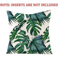 Fundas de Cojín de Lino Verde para Muebles de Jardín Juego de 4 Piezas, Tamaño 18x18 Pulgadas, Ideal para Sofá - details 1