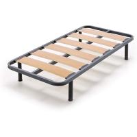 Cama de Acero anti-ruido reforzada 40x30 + Patas Cilíndricas de 32cm 2 Somieres de 90cm con Abrazaderas - details 9