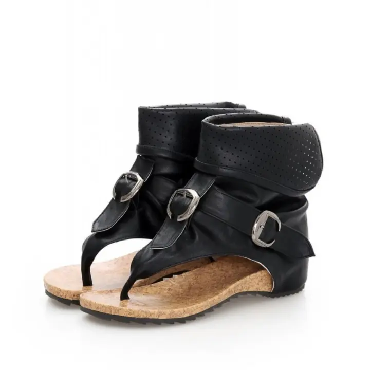 Sandalias de Punta de Verano 2025 Zapatos de Mujer Moda Hueca Botas Geniales - 1