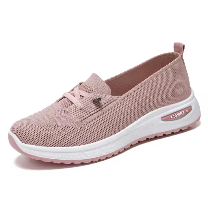 Zapatos de las mujeres 2025 verano exterior desgaste casual de las mujeres solo zapatos transpirables y cómodos de mediana edad y ancianos zapatos de la madre - 1
