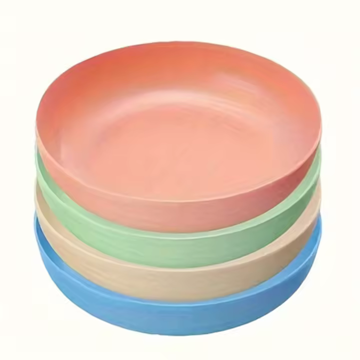 Bolsas de Comida para Gatos Paquete de 4, 13.97cm, Platos de Alimentación y Agua de Plástico PP Antideslizantes Ideal para Gatos, Callitos, y Gatos de Patas Cortas - 1