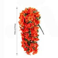 Bougainvillea artificial realista de seda sintética, resistente a los rayos UV, flores artificiales, planta de larga duración, decoración de verano, enredaderas de buganvilla - details 0