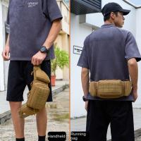 Riñonera de gran capacidad para exteriores, bolsa de pecho de nailon de alta densidad, impermeable, para escalada, multifuncional, Molle, bolsa colgante para cintura de viaje - details 6