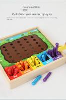 Juego Montessori de clasificación de colores para niños, juego de gusanos de captura, juguetes educativos tempranos para el - details 5