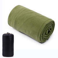 Saco de dormir de forro polar suave, manta de Camping ultraligera, sábanas de viaje al aire libre, tienda de campaña, cama cálida - details 12