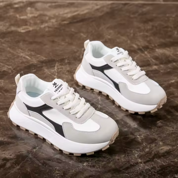 Zapatillas de Plataforma Estilo Coreano para Primavera 2025 Zapatillas de Correr para Estudiantes - 1