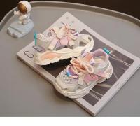 Sandalias deportivas para niño y niña, zapatos de tenis transpirables de malla hueca, zapatillas para correr a la moda, resistentes al desgaste y a prueba de suciedad, novedad de verano 2024 - details 9