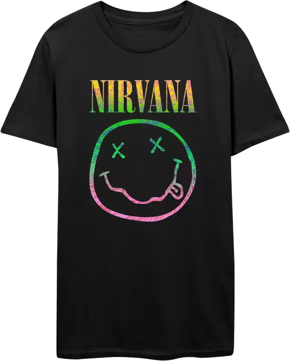 Nirvana - Camiseta Sorbet Ray Smile para hombre |   Mercancía con licencia oficial - 1