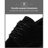 Zapatos Casuales para Hombres 2025 Moda en Gamuza Cómodos para Conducir con Cordones - details 5