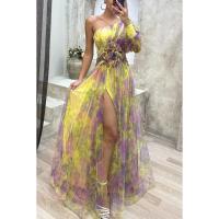 Vestido Elegante de Malla Multifuncional para Mujer Estilo Descubierto con Hombros - details 13