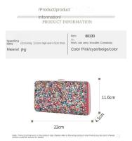 Shell Diamond Banquet Bag set Diamond Women 's Bag Banquet dress bolso de hombro - details 7
