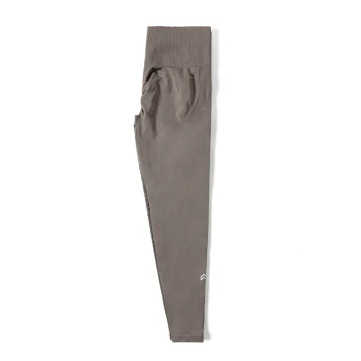 Mallas ajustadas sin costuras para mujer, pantalones de Yoga de entrenamiento, trajes suaves de cintura alta, ropa deportiva de Fitness - 1