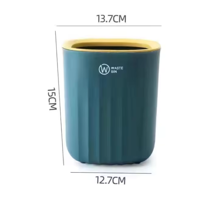 Mini cubo de basura de plástico para oficina, papelera duradera y conveniente para escritorio, recolector de basura engrosado - 1