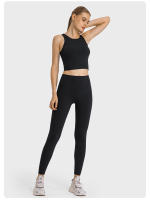 Sujetador Deportivo Inalámbrico SHINBENE para Mujer con Collar de Halter y Top de Yoga para Gimnasio con Bra Incorporado Sensación Desnuda en la Espalda - details 20
