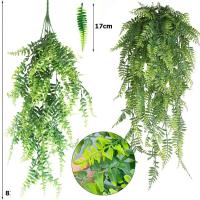 Planta artificial de 82cm, vid falsa, colgante para el hogar, corona de hierba de hoja de plástico, decoración de boda al aire libre - details 2