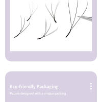 Extensiones de Pestañas en Forma de W DIYDAY Pestañas Suaves Naturales Pre-Hechas con Efecto de Floración Herramientas de Cuidado de la Piel Facial para Maquillaje de Belleza - details 6
