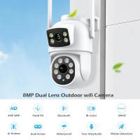 Cámara Wifi de doble lente 4K de 8MP para exteriores, cámara de seguridad PTZ con Zoom 10X, visión nocturna, cámara de movimiento automático, aplicación Espion Wifi P6Slite - details 0