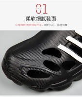 Agujero zapatos de los hombres de la bolsa de la cabeza de suela gruesa casual transpirable vadeando playa sandalias de suela suave desgaste primavera y verano antideslizante zapatos de lluvia - details 4