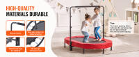 SucceBuy Trampolín para niños de 56 pulgadas, mini trampolín plegable para niños pequeños, interior y exterior - details 3